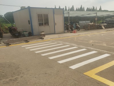 苏州工业园区人行道划线、厂区人行横道线、工厂车间通道划线图2