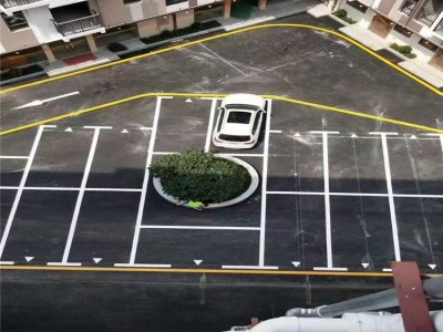昆山停车场划线、昆山工厂汽车位划线、苏州车位标线、苏州车位画线图3