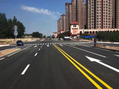 苏州厂区道路划线规范、苏州工厂主要道路表现施工、苏州厂区地面画线图3
