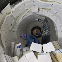 石化火炬保温炉衬 硅酸铝模块陶瓷纤维防火棉金石定做耐火炉衬