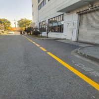 吴江车道标识划线15公分黄线中心线、40公分斑马线